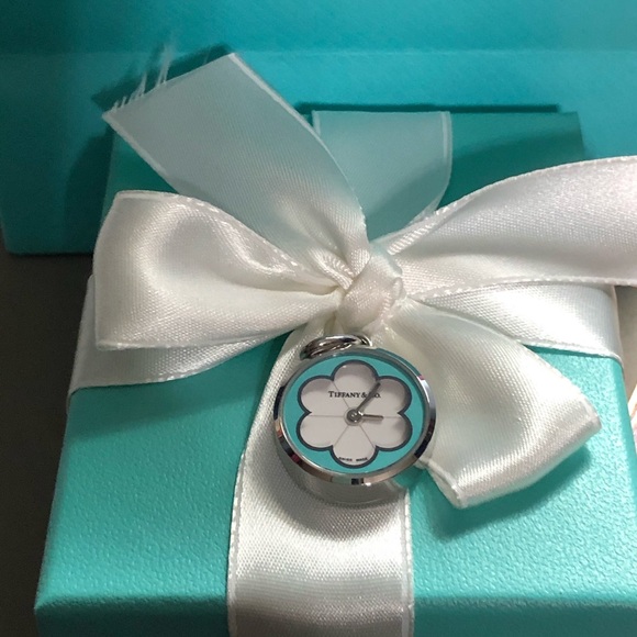 Tiffany & Co Blossom Blue Charm Pendant Watch - Picture 2 of 3